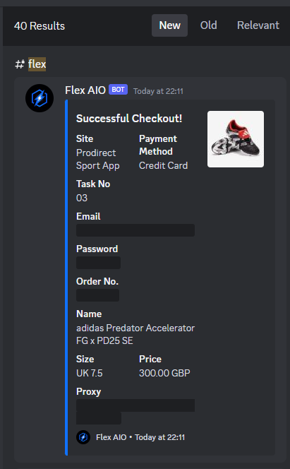 Success posted!