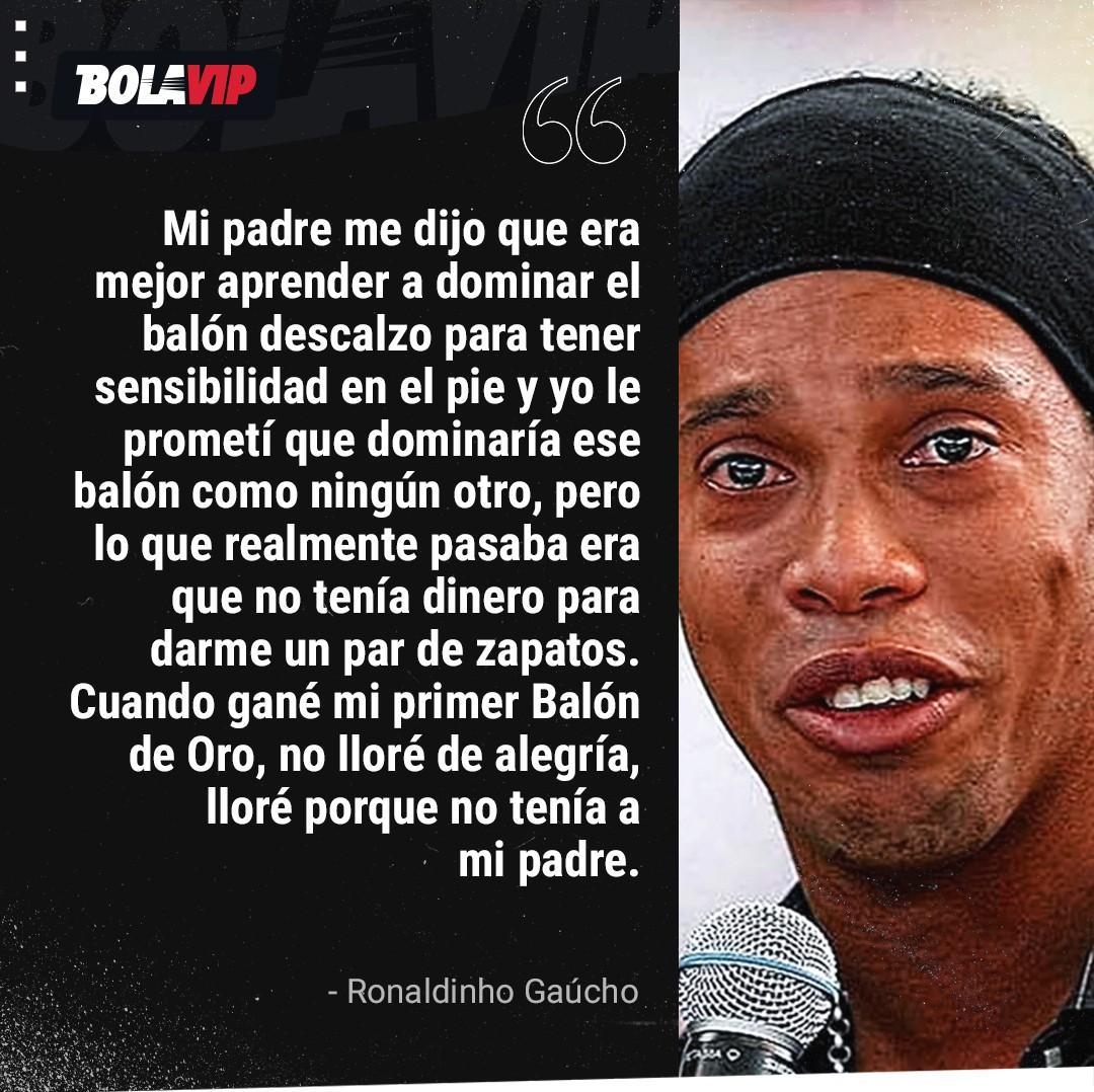 Esta declaración de Ronaldinho Gaúcho vale más que cualquier título... 🥺❤