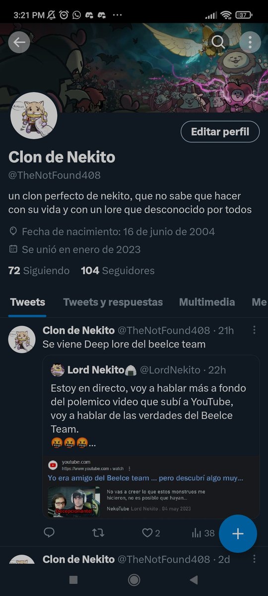 Clon de Nekito tweet media
