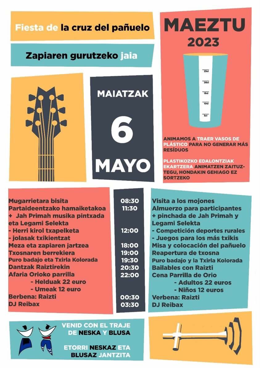 MendialdeaRadio's tweet photo. #Actividades para el fin de semana
Astebururako aktibibitateak
𝐬á𝐛𝐚𝐝𝐨-𝟔-𝐥𝐚𝐫𝐮𝐧𝐛𝐚𝐭𝐚
🎉 ‘Cruz del pañuelo’ - fiesta -#Maeztu
🏛 'Mugako erromanikoa: #Urarte eta #Arluzea' - ondare ibilbidea
🏌️♀️'Bautismo de golf' -#Urturi
🦜'Hegaztien kontzertua' - tailerra -#Korres https://t.co/19VXAF2aby