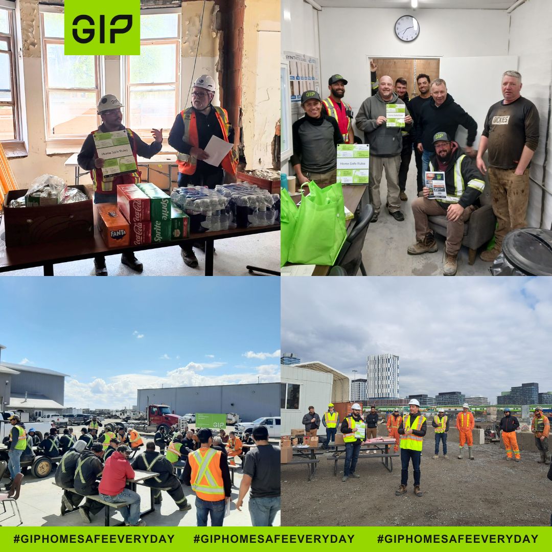 Alors que la saison commence, GIP est fière de conclure sa campagne HomeSafeEveryday! De partout au Canada à l’accueil des nouveaux membres de la famille GIP et à la livraison de notre message de sécurité à plus de 1 000 employés.  #GIP