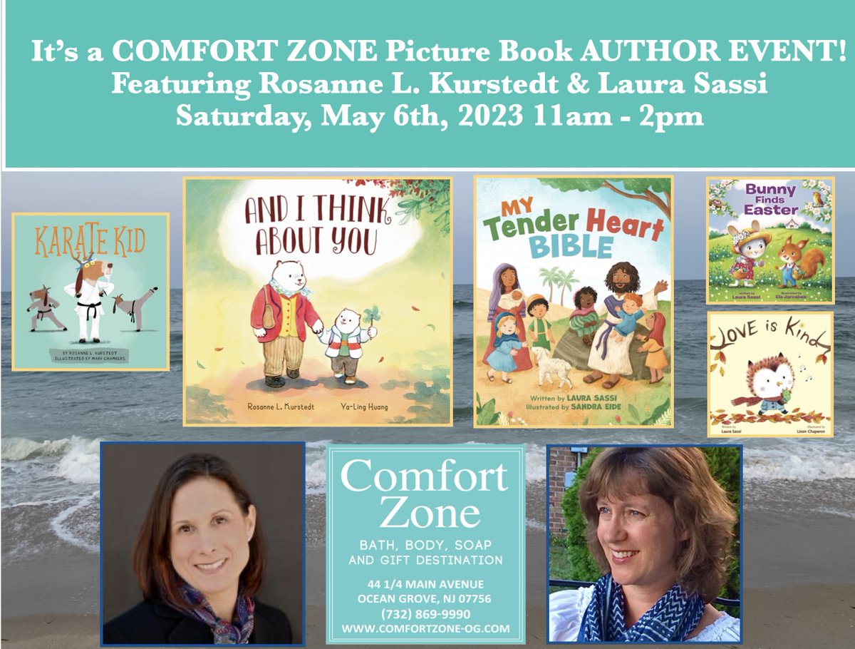 PICTURE BOOK AUTHOR EVENT! BOOK SIGNING happening tomorrow in #oceangrovenj!  Please stop by!  #shoplocalNJ #NJauthors #booksmakegreatgifts @RLKurstedt