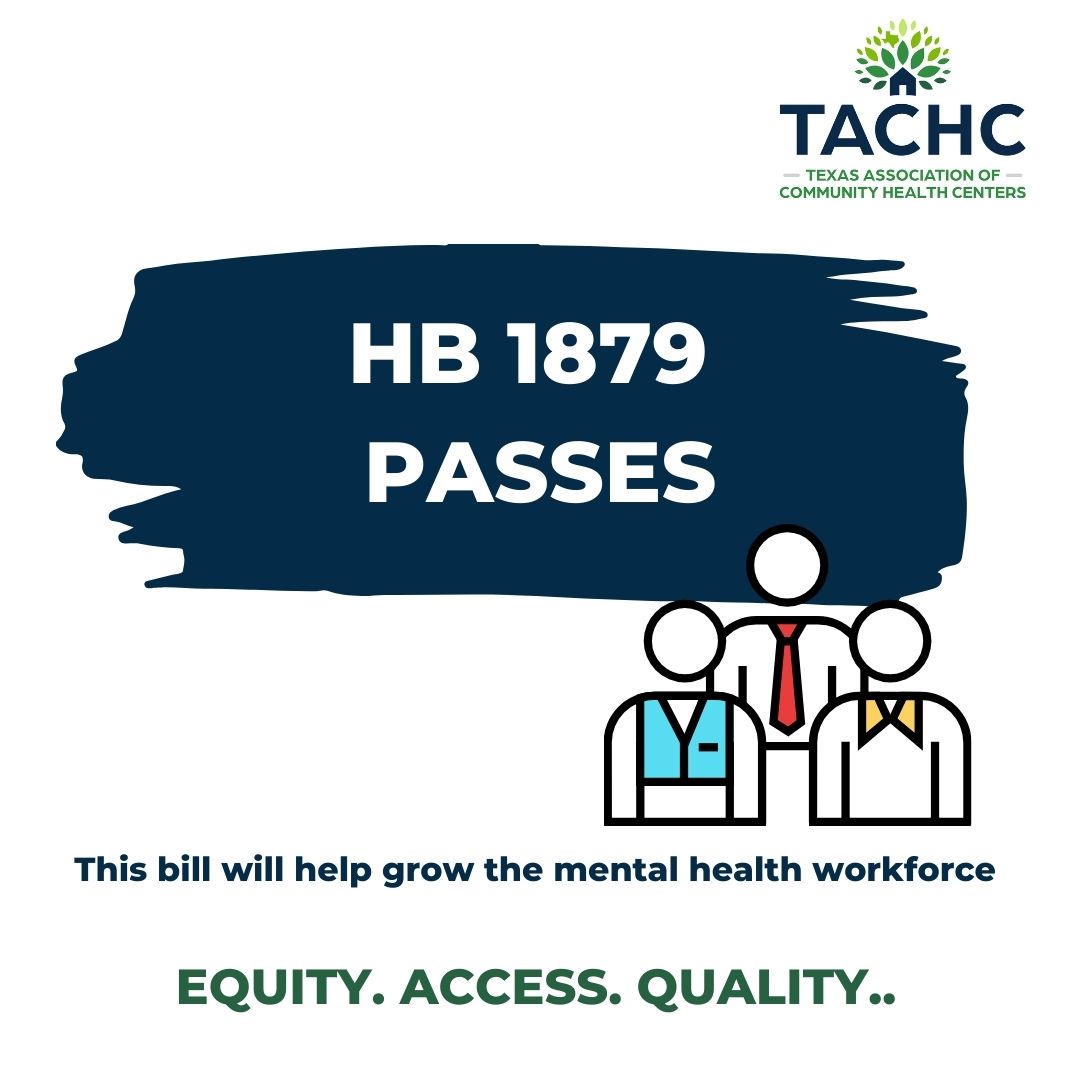 TexasCHCs's tweet photo. #HB1879 passes the House and now onto the Senate! Thank you @DrewDarbyTX for championing this important legislation. #equityaccessquality #mentalhealth #txworkforce #workforce #healthcare @TXlege https://t.co/3cp7tdLrx3
