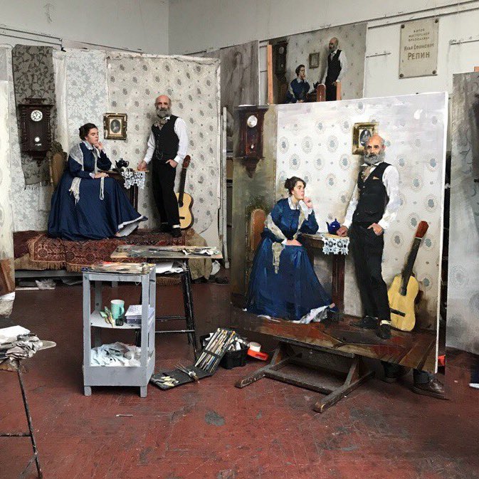 From life, 2018
At the Ilya Repin memorial studio, Imperial Academy of Arts