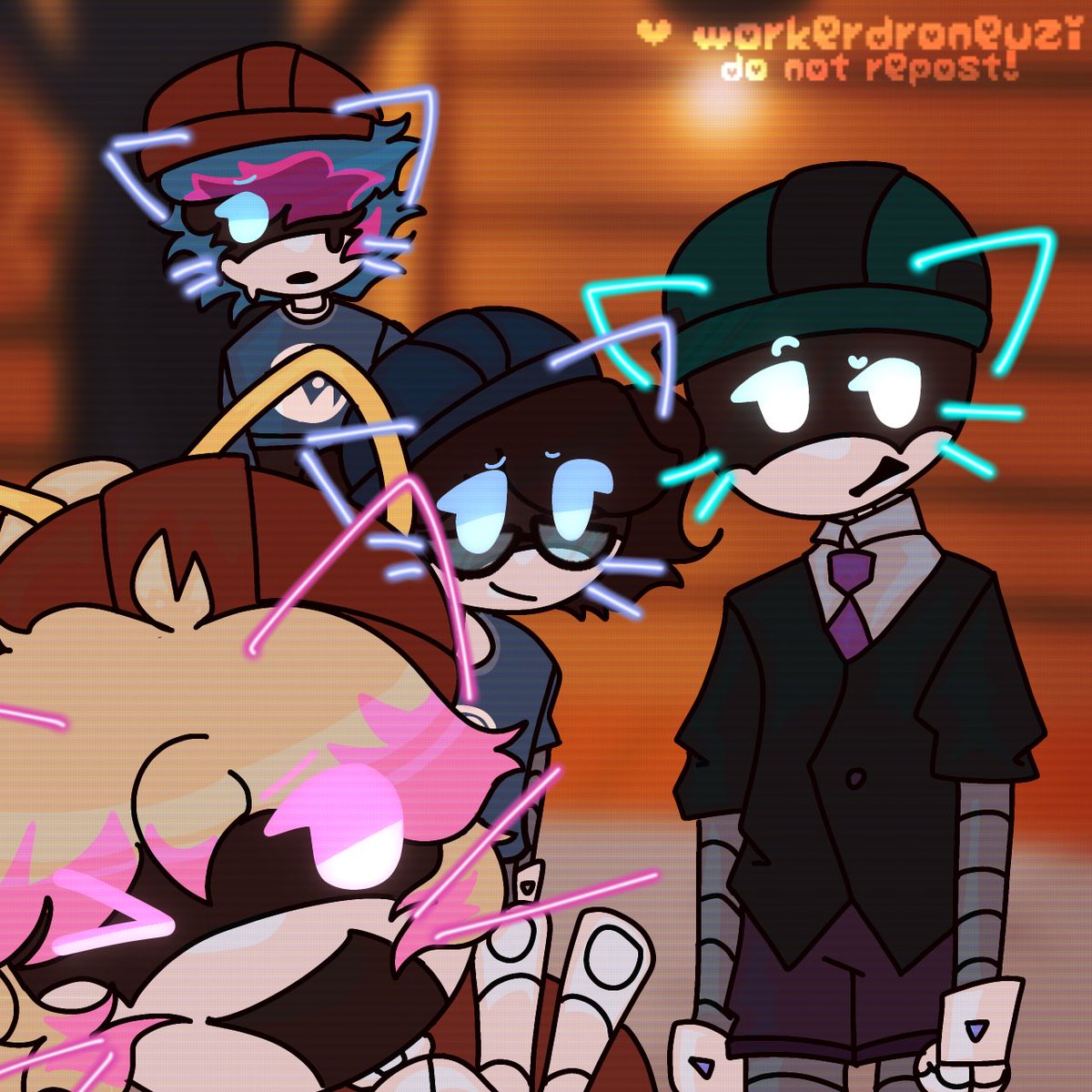 workerdroneuzi's tweet photo. selfie with the bffs!!! wowwo!!! plus rebeccas there.. anyways me and the bffs emily and lizzy :33 4 versions raahh #murderdronesemily #murderdronesbraiden #murderdroneslizzy #lizzy #braiden #emily #rebecca #murderdronesrebecca #murderdronesfanart #glitchproductions https://t.co/rJ7ZAclUwJ