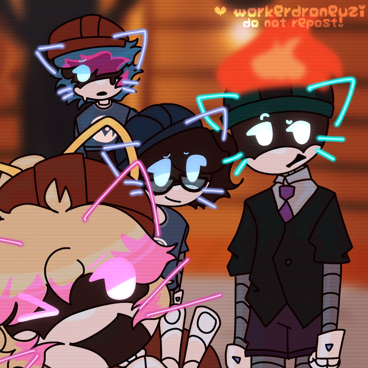 workerdroneuzi's tweet photo. selfie with the bffs!!! wowwo!!! plus rebeccas there.. anyways me and the bffs emily and lizzy :33 4 versions raahh #murderdronesemily #murderdronesbraiden #murderdroneslizzy #lizzy #braiden #emily #rebecca #murderdronesrebecca #murderdronesfanart #glitchproductions https://t.co/rJ7ZAclUwJ