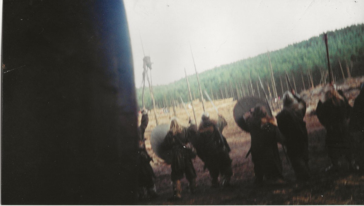 ExRentalMovie's tweet photo. @ATRightMovies A little tidbit for you. One of the Germanian warriors(might be me) snuck a camera onto the Set and took pics during takes. I like to imagine that there's a time traveler in amongst the crowd. https://t.co/32sQtyVQLN