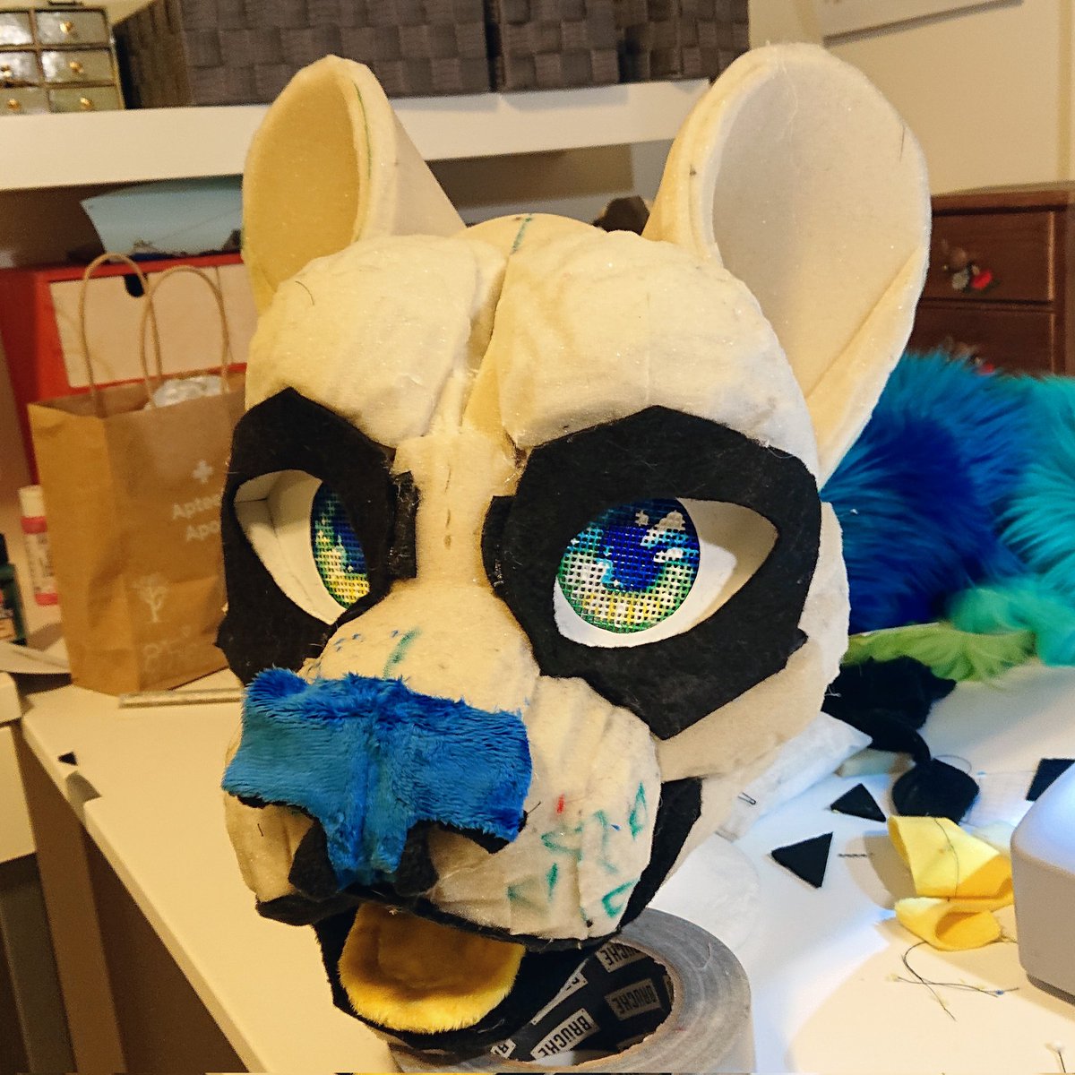 Behold, a WIP
#furry #fursuit #fursuitmaker