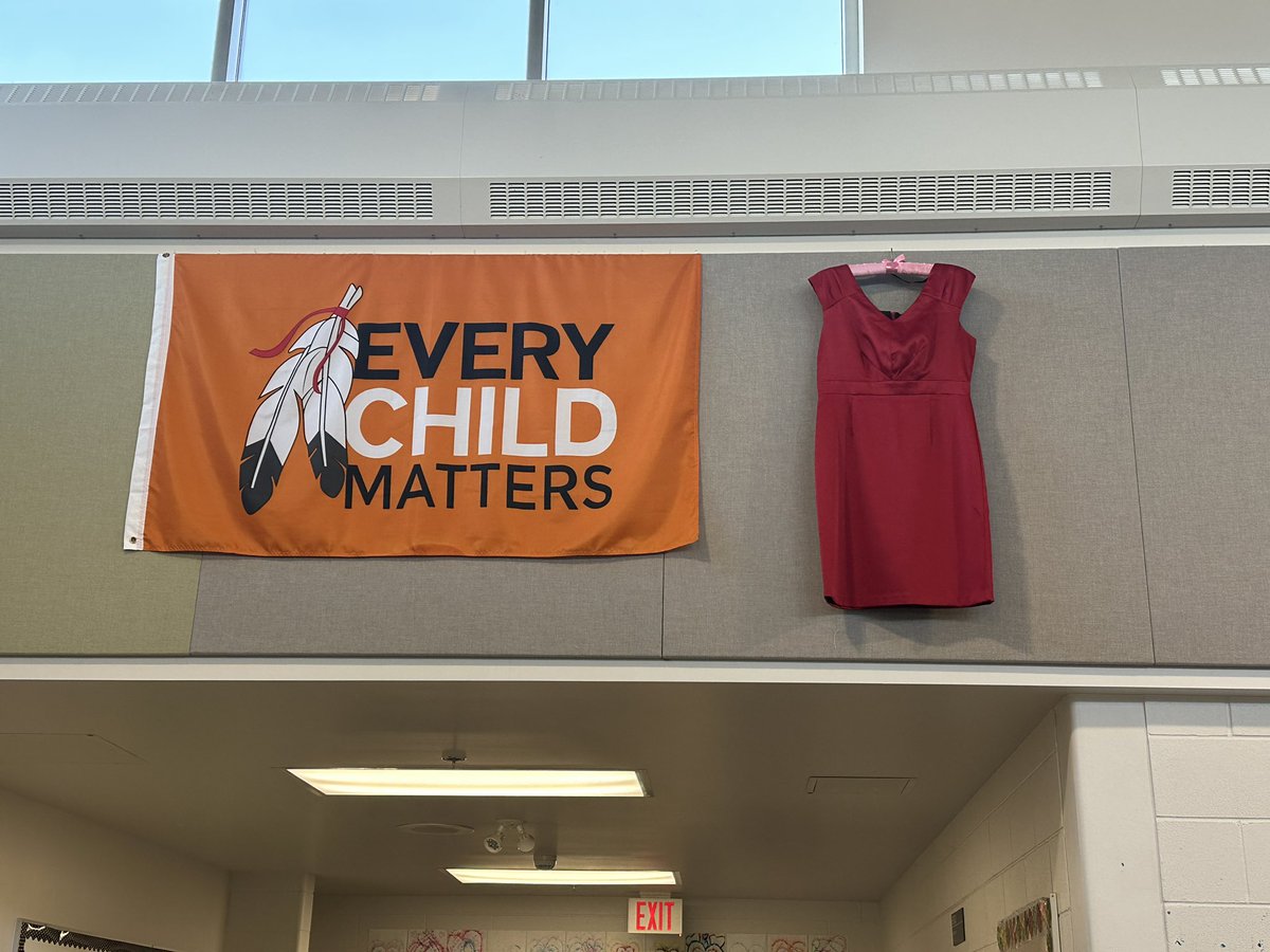 Today we honour and remember all Missing and Murdered Indigenous Women, Girls &amp; 2 Spirited. Taken, but not forgotten. <a href="/IRIC_WC/">IRIC</a> <a href="/WCPS72/">Wolf Creek Schools</a> #RedDressDay #MMIWG2S