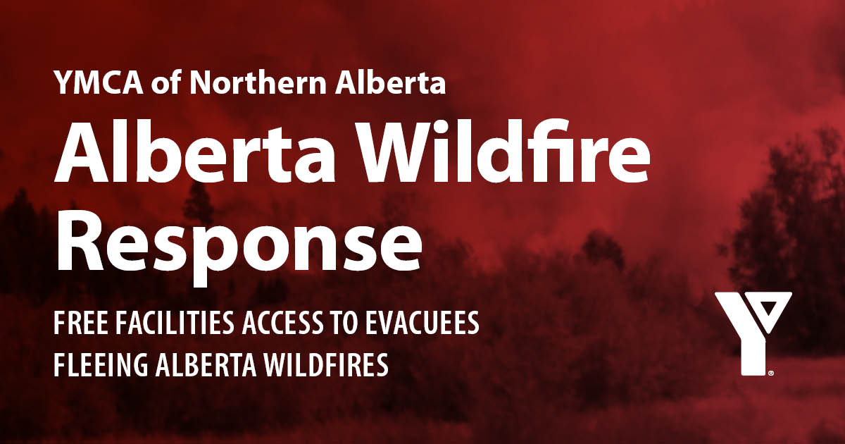 Now offering free access to evacuees at Edmonton and Red Deer's YMCA Health & Wellness Facilities for showers and recreational use. Visit ymcanab.ca/abfires for more details.

#ABfires #ABWildfire  #yeg #reddeer #DraytonValley