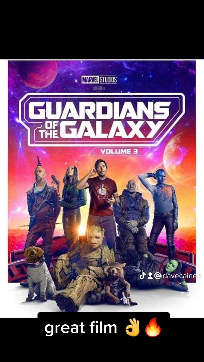 Saw #GuardiansOfTheGalaxyVol3 last night , it was absolutely brilliant!! <a href="/prattprattpratt/">Chris Pratt</a> <a href="/zoesaldana/">Zoe Saldana</a> <a href="/DaveBautista/">ba✝️is✝️a</a> <a href="/karengillan/">Karen Gillan</a> <a href="/JamesGunn/">James Gunn</a> <a href="/seangunn/">SeanVandegrift</a> <a href="/PomKlementieff/">Pom Klementieff</a>