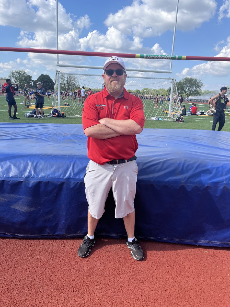 Valarie just jumped over my head and broke her school record again!