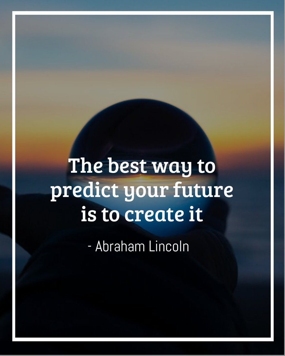 LearnDevOpsAuto's tweet image. The best way to predict your future is to create it. You have the power to shape your own destiny. So get out there and make your dreams a reality!

#PredictFuture #AbrahamLincoln
#destiny #powerofyou #goals #dreams #reality