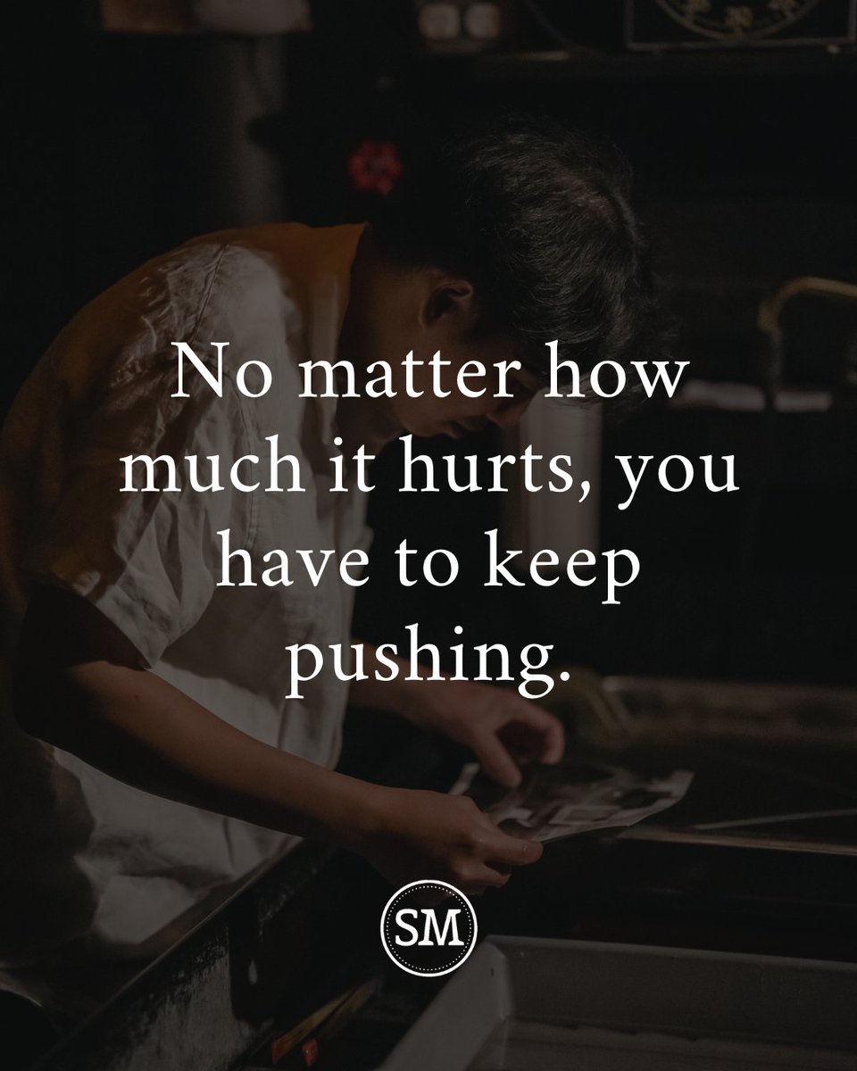 Keep pushing.