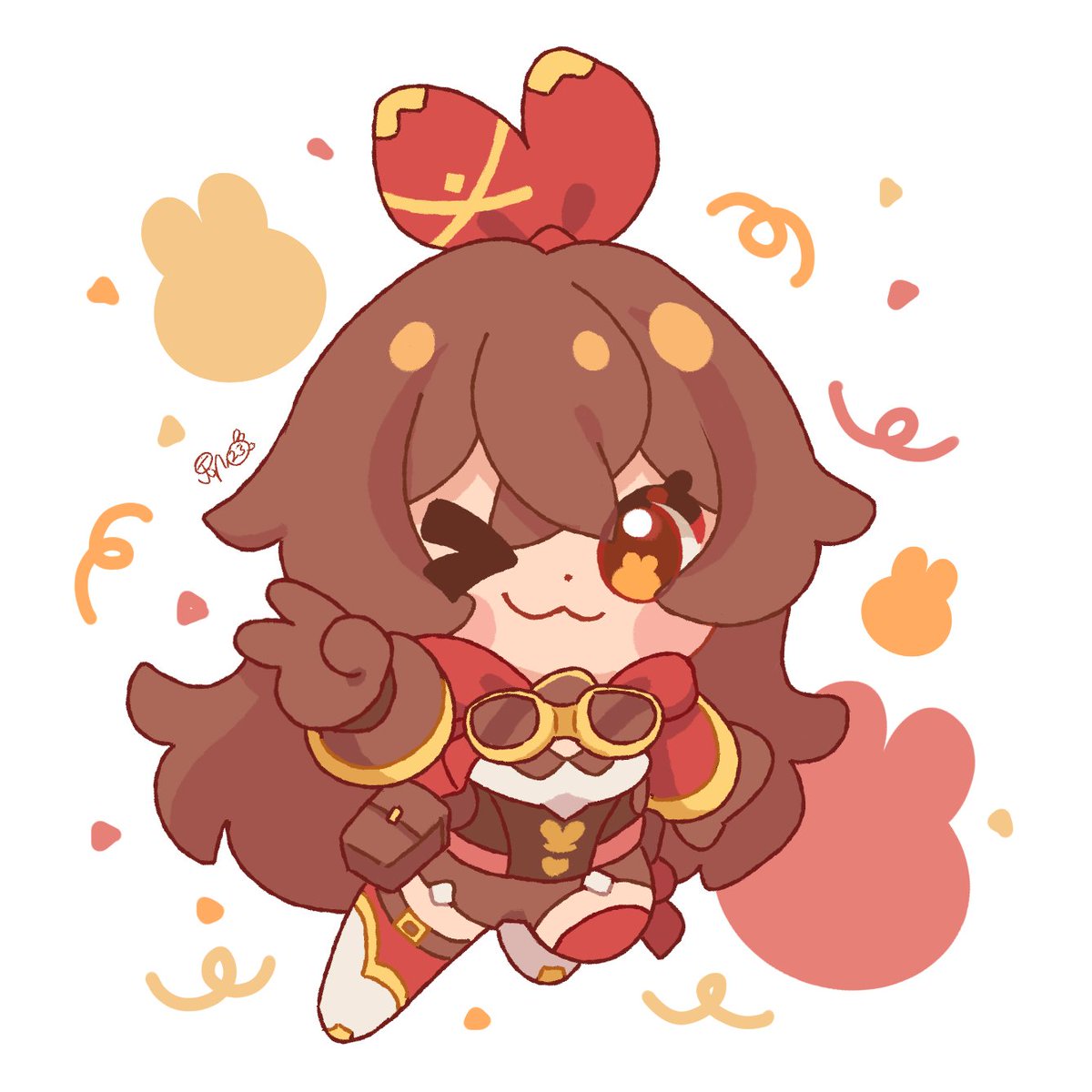 アンバー(原神) 「 #原神 #GenshinImpact」|Jingles 🐰 Bnuuy Appreciationのイラスト