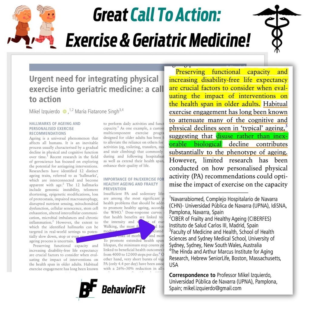 We move, or we do not. We 'age' well, or do not.

Thrilled to see this article bubble up in my Google Feed...

Great intro paper (it's only 2 pages people!) to the topic too!

For those of us fortunate to age into our 60s and beyond - a morbid thought I … ift.tt/qj4uMGk