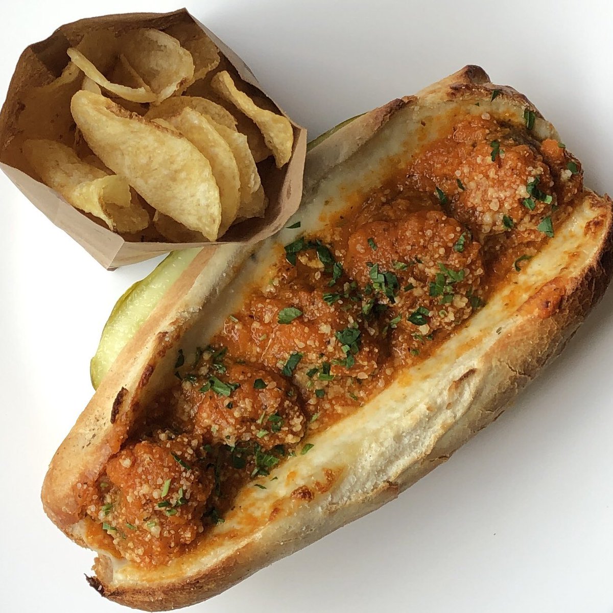 New sandwich special—meatball hoagie with melted provolone on a garlic butter hoagie roll! And happy hour just started! What are you waiting for?

#CafeSelmarie #LincolnSquareChicago #Friyay #MeatballHoagie #WhatsForDinner