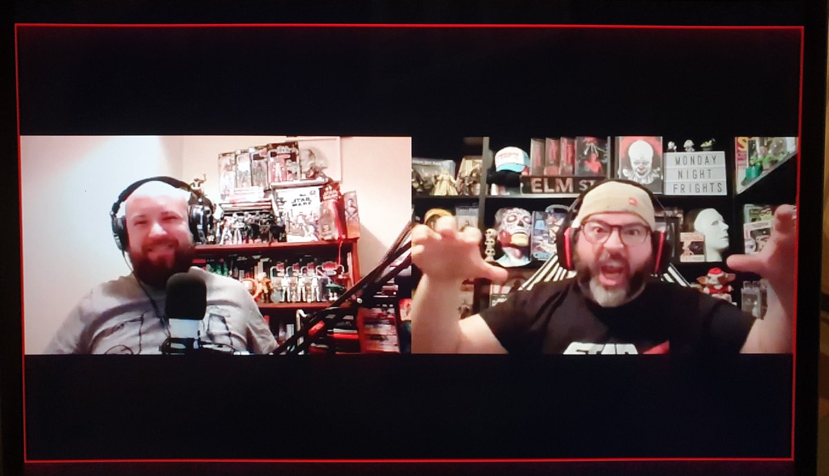 TheFrightClubNI's tweet photo. Two screenshots from our upcoming episode of MONDAY NIGHT FRIGHTS 
🤣🤣🤣
#horror #horrorfam #MondayNightFrights https://t.co/jEPEjGiPR5