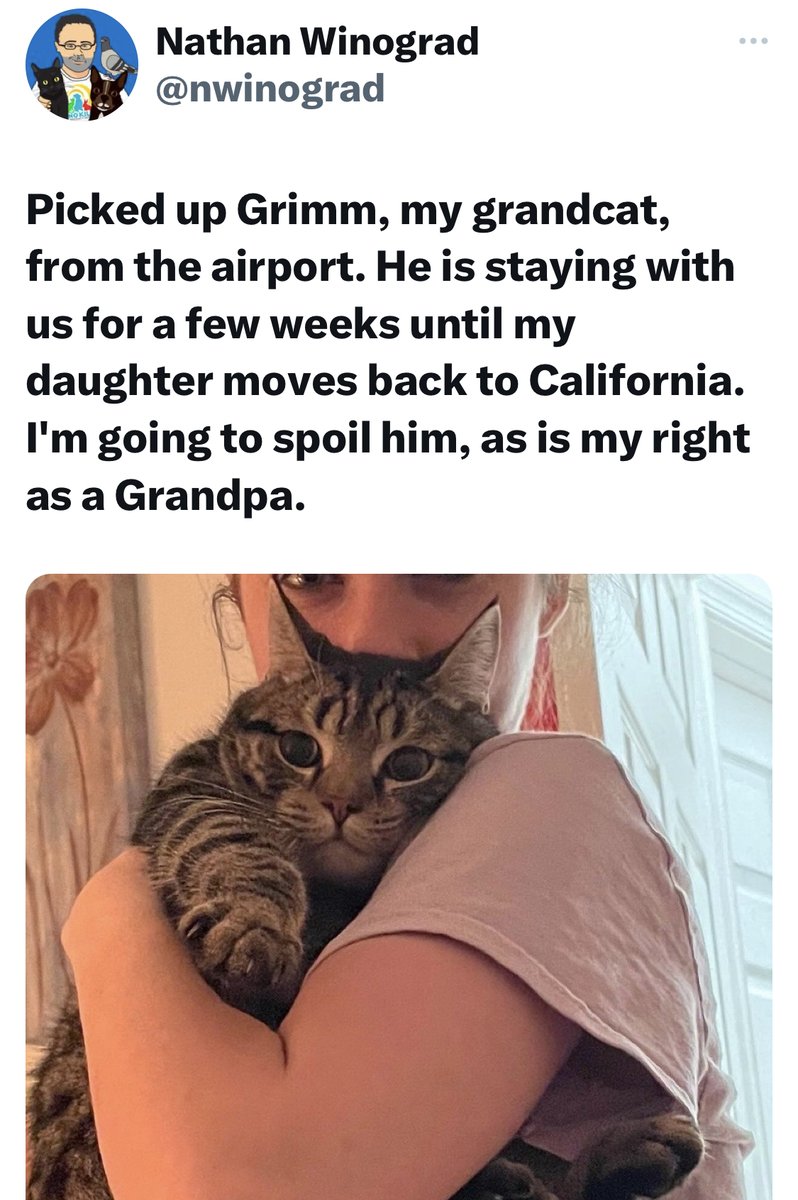 AnimalVillageNM's tweet image. ❤️🐾People Who Know How to LOVE GOD’S BLESSINGS🐾❤️ Nathan Winograd on Twitter ? s=12&amp;amp;t=Qd9fuYACy0OnC5DvIWuhoA #indoorcat #insidecat #petsarefamilytoo