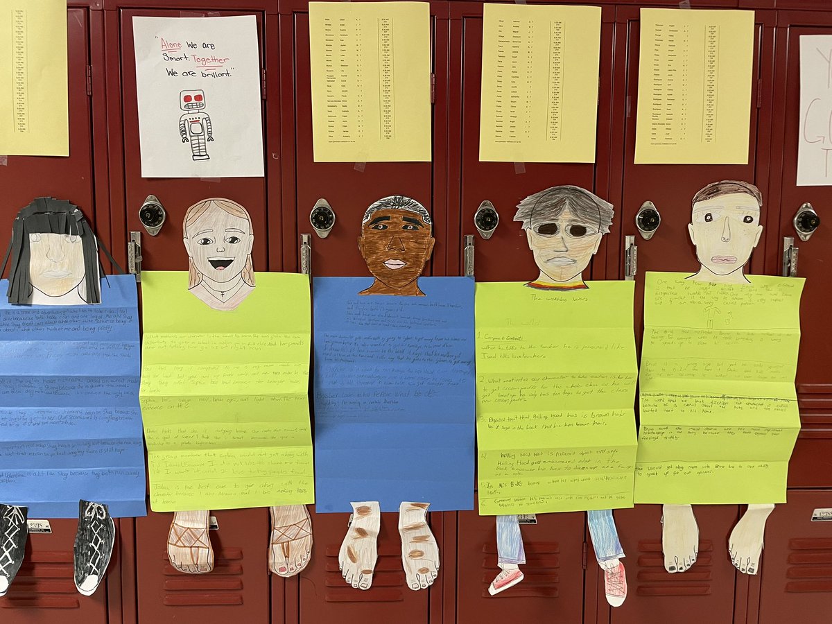 MrsTamiNeal's tweet photo. #BookClub continues with character accordions. #7ELAJordan #JordanMSIgnite @nisdmsela and of course there’s text evidence! #makingreaders https://t.co/8rcLd3QBcn