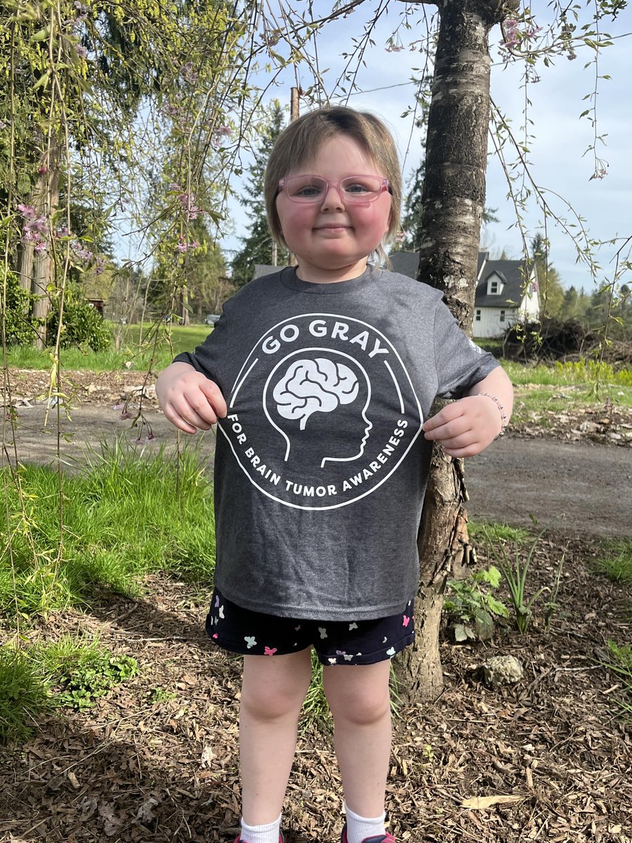 “They’re really scary.” -Ten-year-old Audree when asked what she wants people to know about brain tumors Audree was diagnosed with pilomyxoid astrocytoma when she was just 4 months old. This #BrainTumorAwareness Month, we invite you to #GoGrayInMay: spr.ly/6010OwPkC