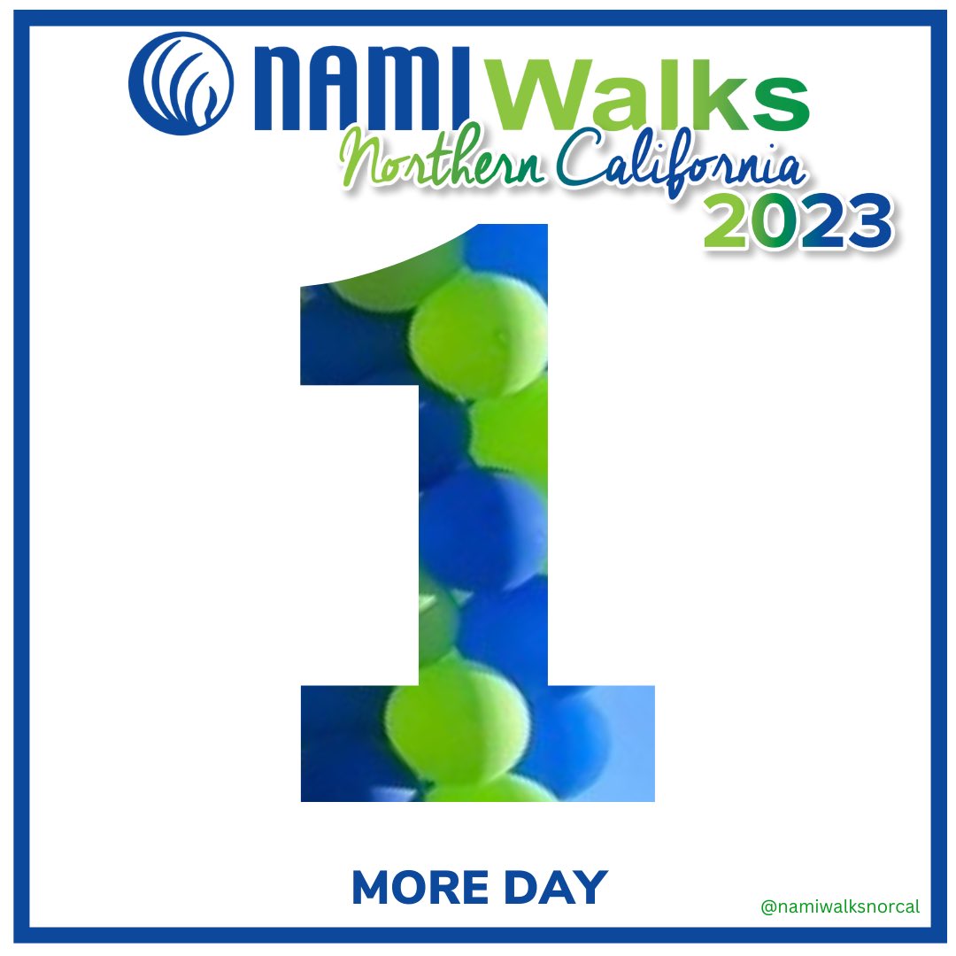 Walk Day is TOMORROW, and we can’t wait to see you at William Land Park at 8am for check-in, rain or shine! Make sure you’re registered at NAMIWalks.org/NorthernCalifo…!

#namiwalksnorcal #together4mh #sacramento