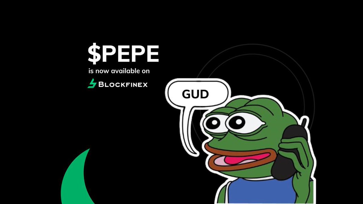 blockfinexcom's tweet photo. 🎉🐸 Attention, crypto community! 

The $PEPE Meme Coin has just landed on #Blockfinex! 

Brace yourselves for some meme-fueled trading action! 😄💚

Join the fun as we welcome #PEPE to our diverse range of tokens https://t.co/hLc5ps258S