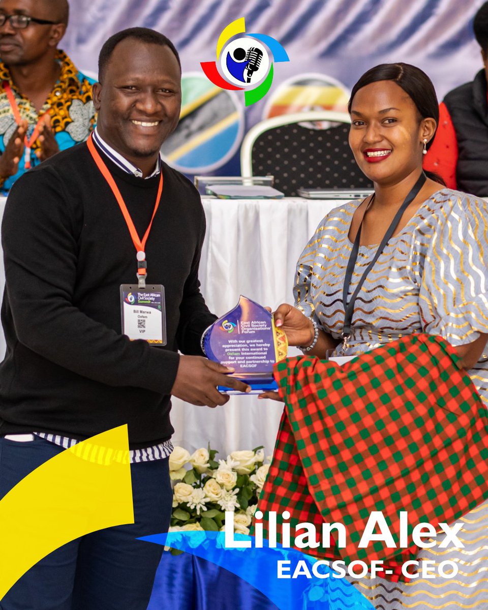 eacsof's tweet image. Ms. Lilian Alex has been confirmed as the New CEO of the East African Civil Society Organization Forum.
#CSOSummit2023