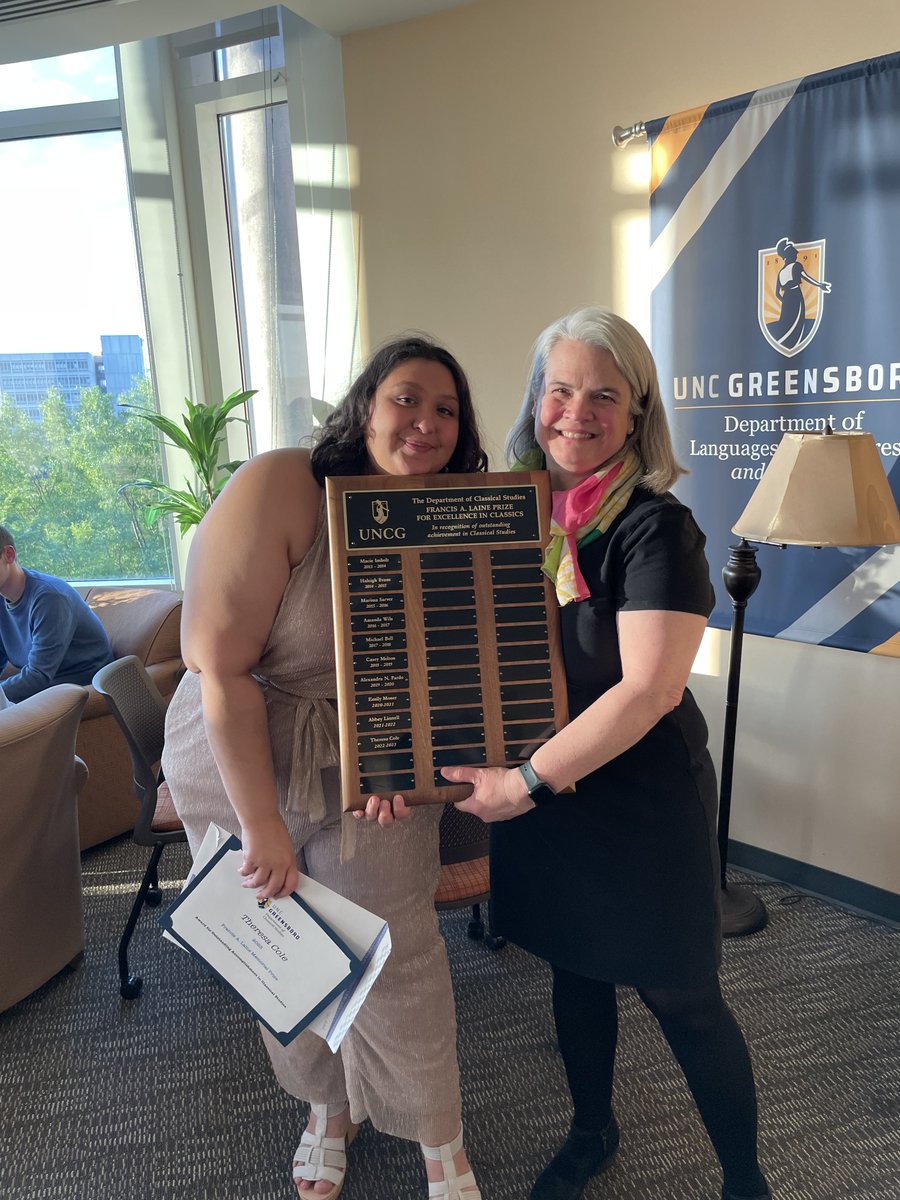 AMSAuncg's tweet photo. Congratulations to our wonderful graduates and award winners in Classical Studies and the Archaeology Program! We are very proud of you! https://t.co/Klp7dmt4GC