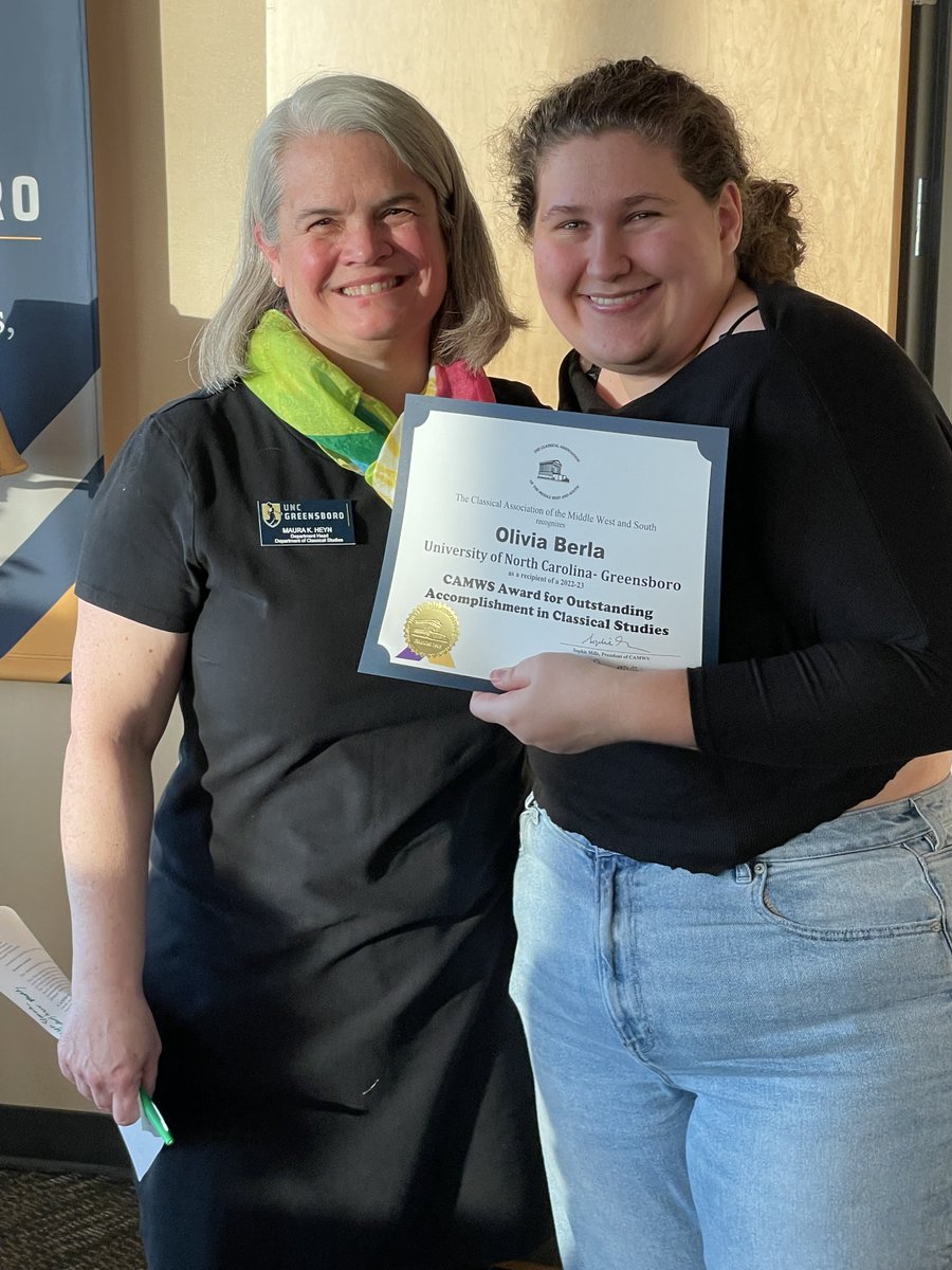AMSAuncg's tweet photo. Congratulations to our wonderful graduates and award winners in Classical Studies and the Archaeology Program! We are very proud of you! https://t.co/Klp7dmt4GC