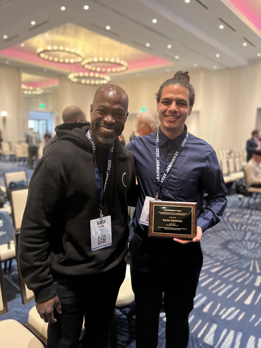 manuellayassa's tweet photo. A proud @KafuiDzirasa with his PhD student (and UCI Alum!) Karim Abdelaal, recipient of a #LEARNMEM2023 @NIH Travel Fellowship! ✨🧠 https://t.co/FKFoffgCx4