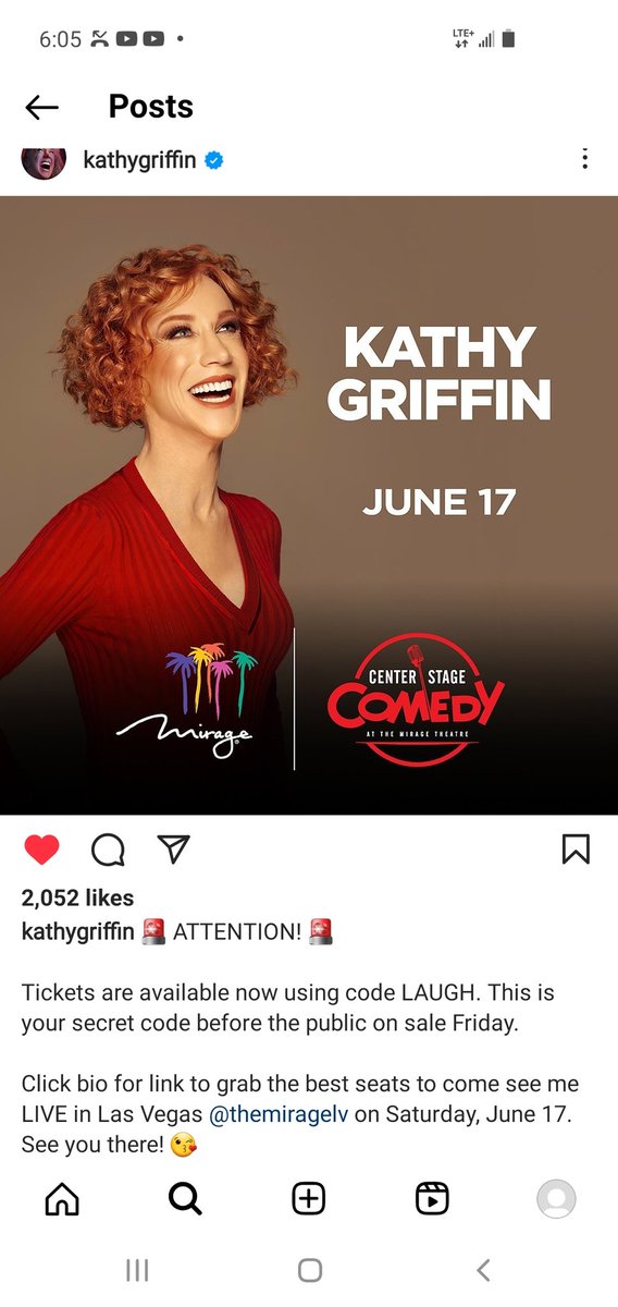 CAN'T WAIT to see @kathygriffin at @TheMirageLV in Las Vegas Saturday June 17th!!!
🎉🎈🤸‍♂️
#TeamGriffin