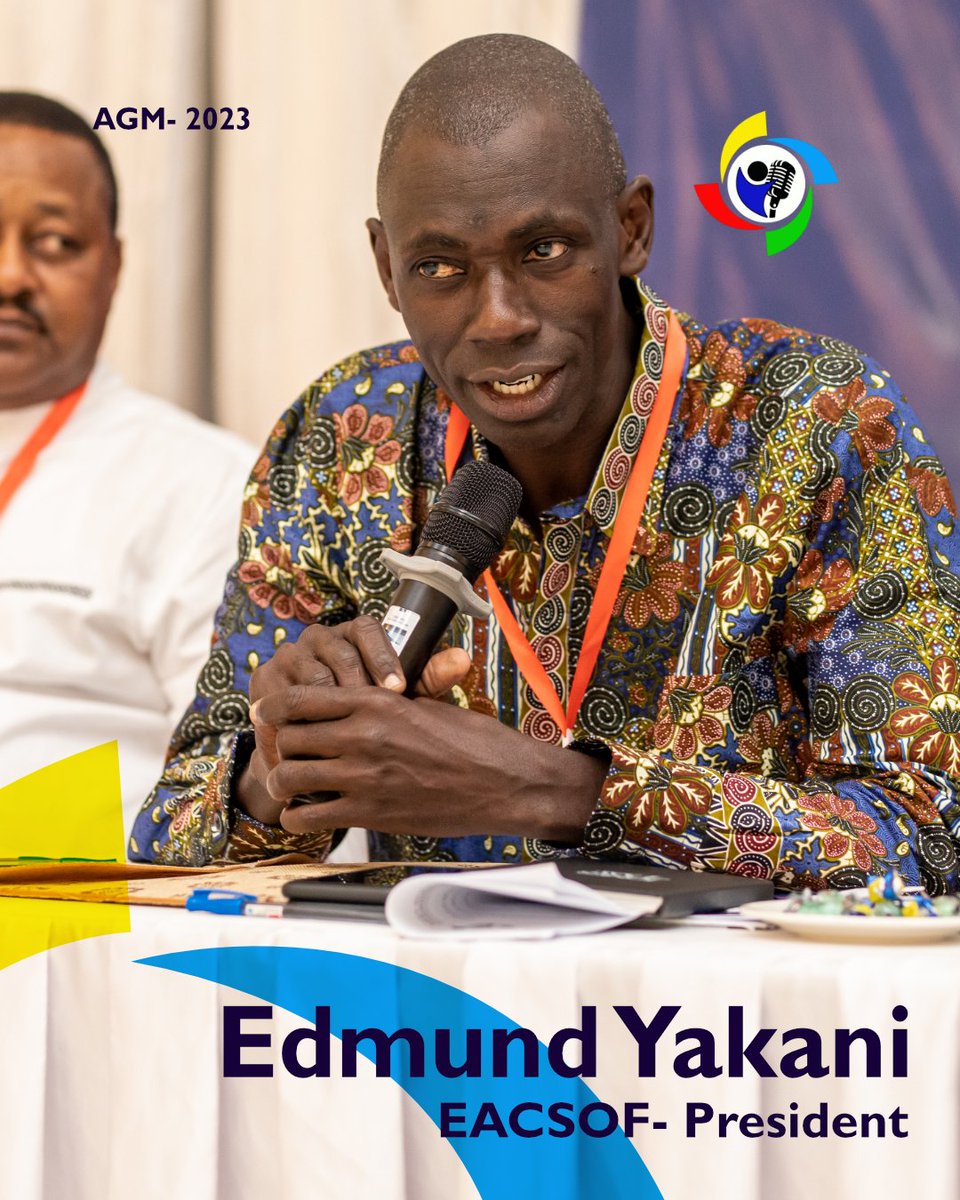 eacsof's tweet image. The New President of EACSOF Mr. Edmund Yakani
#CSOSummit2023