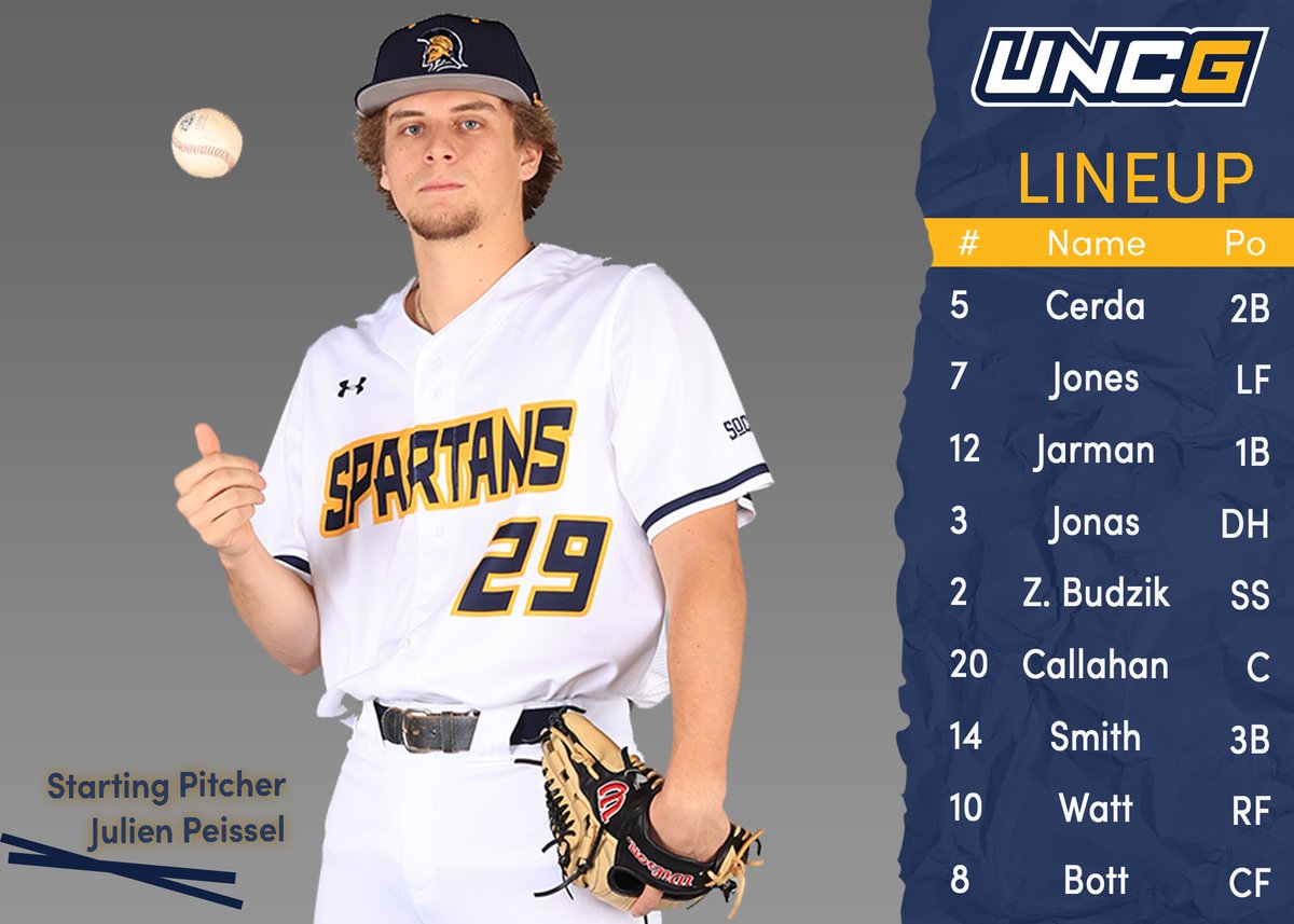 Today's starting lineup 🆚 Wofford 

📺go.uncg.edu/ru77ad 
📊go.uncg.edu/ru77ce 
#letsgoG