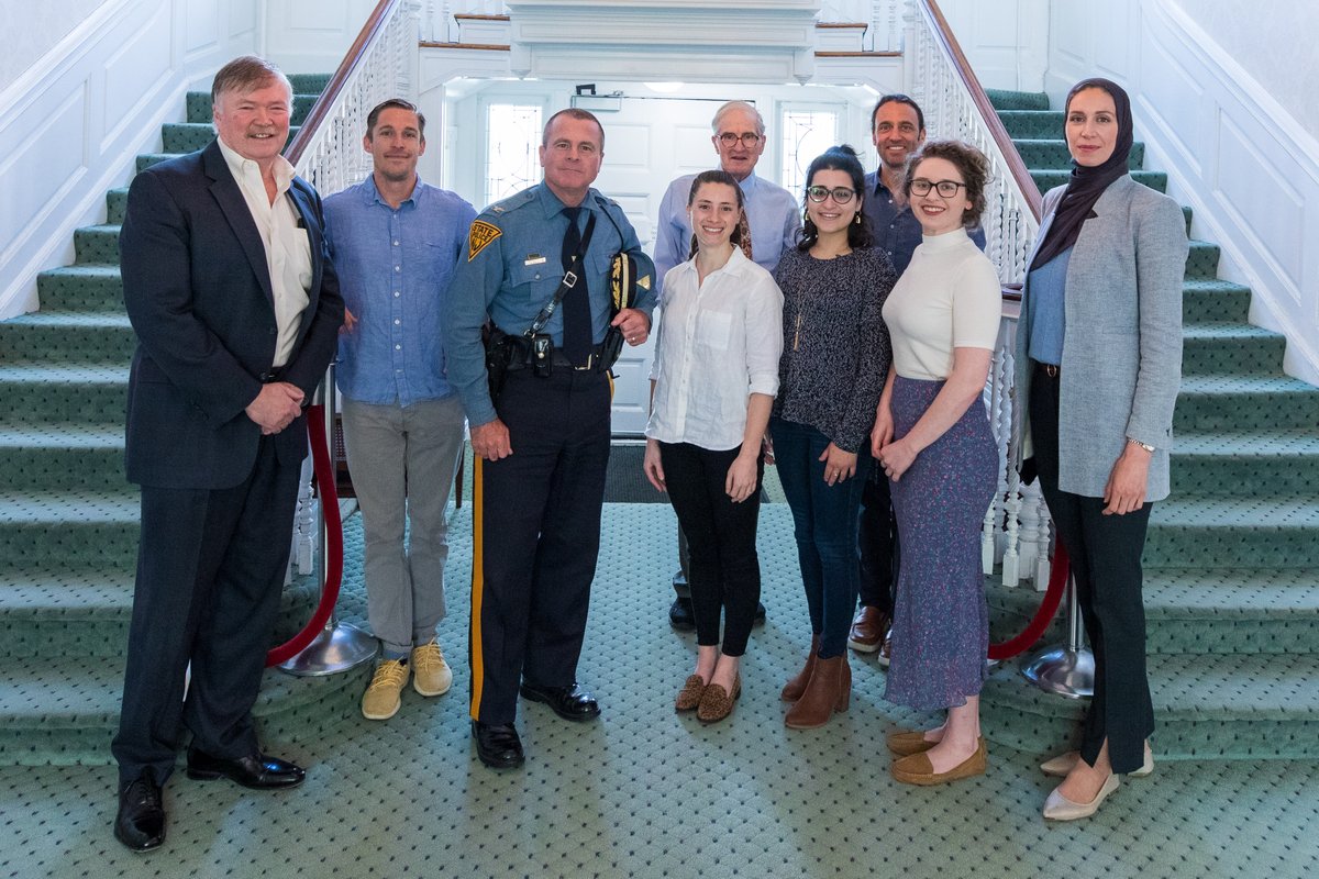NJSP's tweet photo. Today, New Jersey State Police Superintendent Colonel Patrick Callahan paid a visit to @Eagleton_RU in New Brunswick for a round-table discussion on the State Police’s role during Hurricanes Sandy and Ida and the COVID-19 Epidemic. https://t.co/nA7lre0jTD