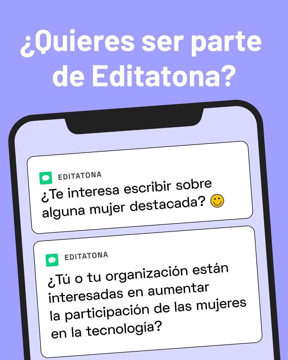 editatona's tweet photo. ¿Ves las editatonas y piensas 🤩😍, pero no sabes cómo participar? Esta es la información que necesitas 👇 https://t.co/c5222Q0oXY