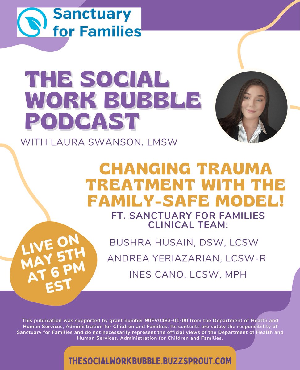 socialworkbub's tweet photo. ✨new episode is live! Listen in as the Sanctuary for Families @SFFNY clinical team dive into NEW approach to trauma treatment!🔗 https://t.co/Pra0cjCq08

#ptsd #traumatherapist #therapy #therapist #socialwork #socialworker #podcast #family #domesticviolence #genderbasedviolence https://t.co/ZCmPHD6eHC
