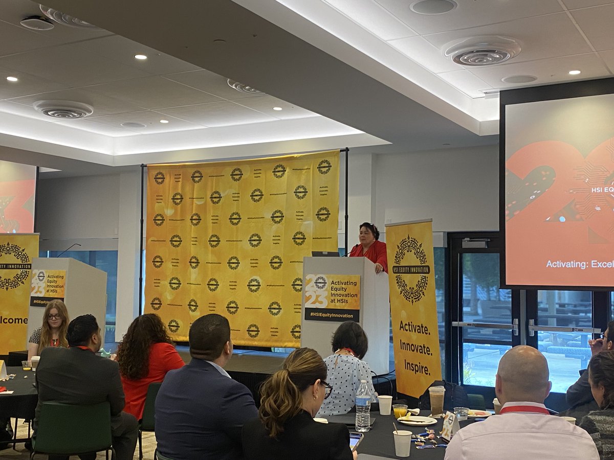 EdExcelencia's tweet photo. @EdExcelencia's CEO, @ds_excelencia, spoke at the Inaugural CSU HSI Community Convening. Thank you to the Global HSI Equity Innovation Hub at @csunorthridge for sponsoring the event. https://t.co/HLhuskDZDE