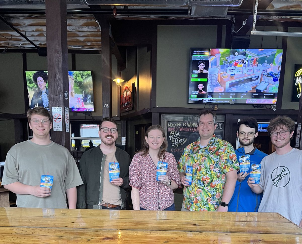 Megan Behringer (@megbehri) on Twitter photo Grades Submitted: β
Manuscript Submitted: β
Adult Capri Suns with the lab family at the Evolutionary Studies <a href="/EvolutionVU/">EvolutionVU</a> Party: β
Grades Submitted: β
Manuscript Submitted: β
Adult Capri Suns with the lab family at the Evolutionary Studies <a href="/EvolutionVU/">EvolutionVU</a> Party: β