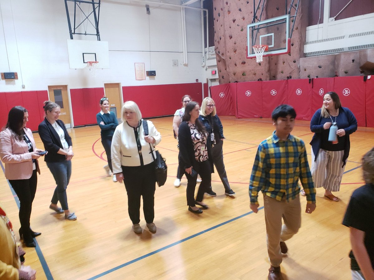 psychshauna's tweet photo. Today, we hosted representatives from the NYSED and our regional CSE Chairpersons for a meeting and student-led tour at @QuestarIII Paul Puccio School at Maple Hill @QuestarIIISPED @SchodackCSD https://t.co/udMKFno8Iy