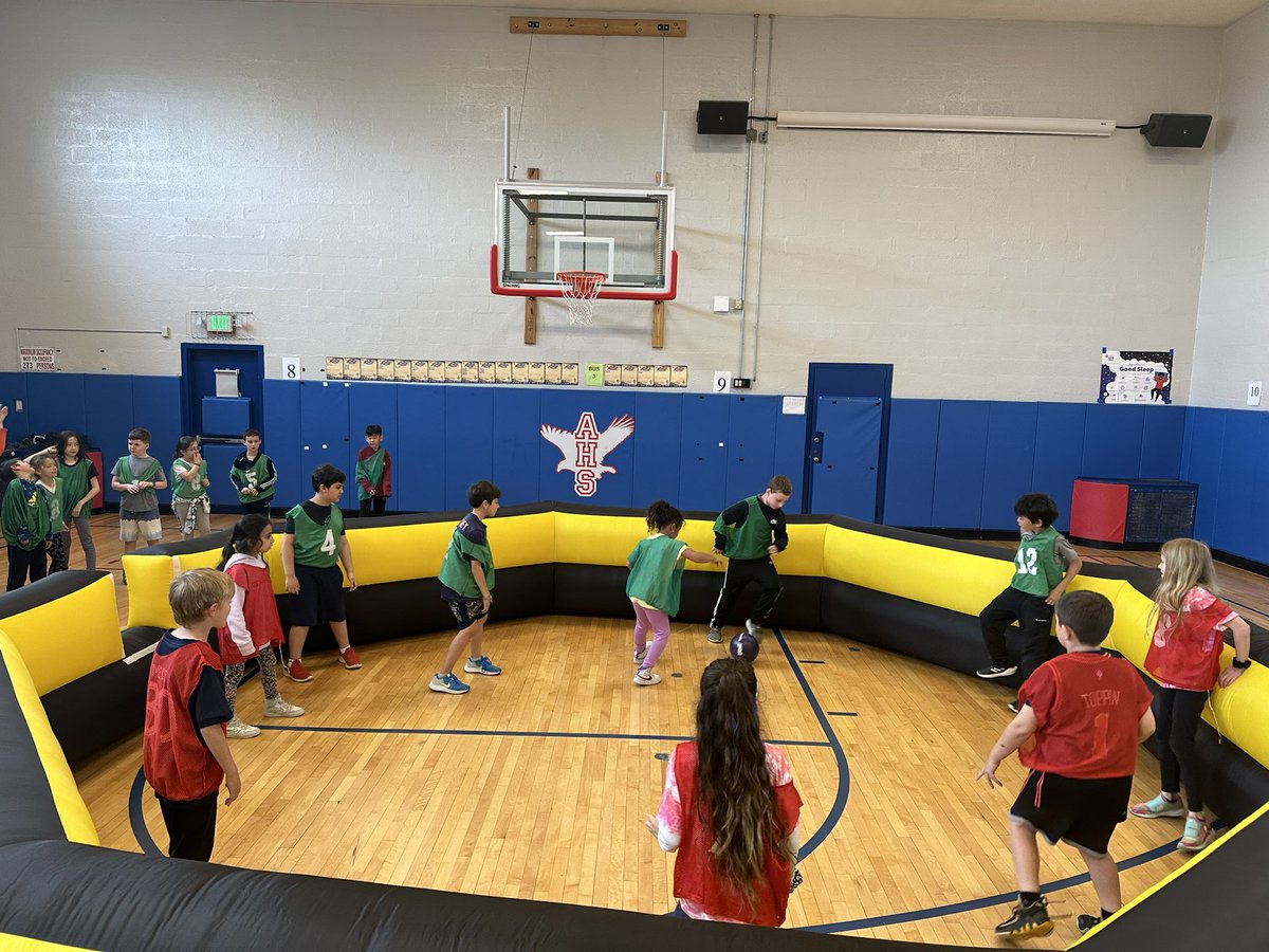 Thank you to our ever generous PTA for our first Gaga Ball Pit! Our students can’t get enough of this! @AnneHutchSchool