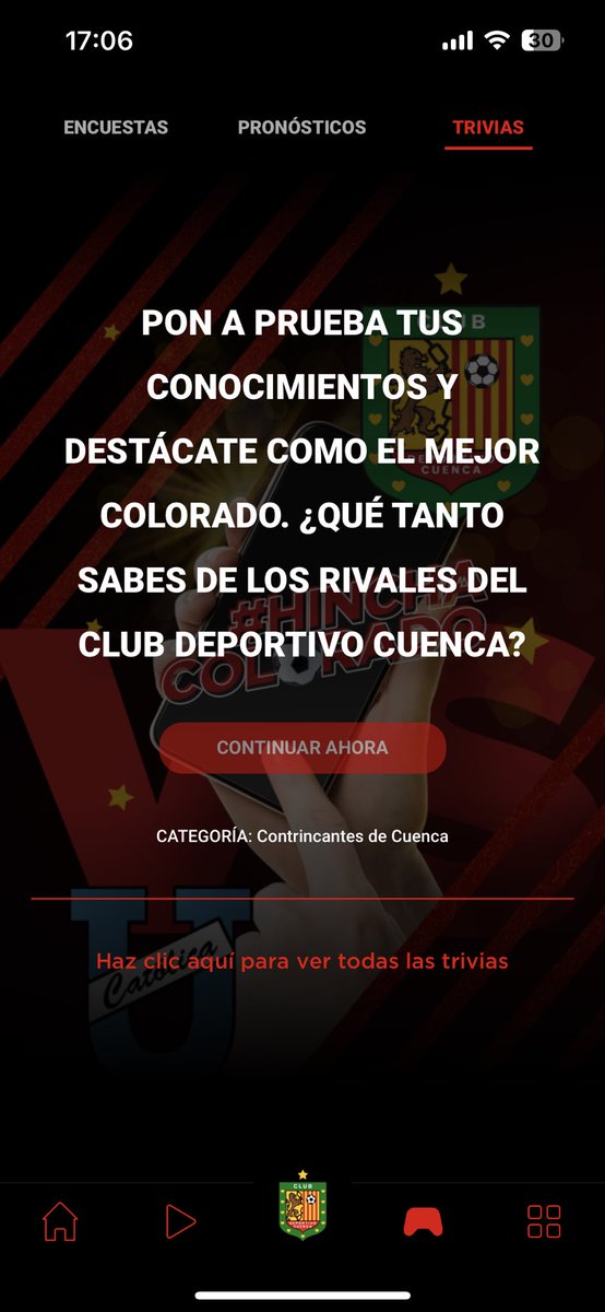 marcecarrion25's tweet photo. Listaaaa ✅
La nueva trivia de la semana en la #AppDelCuenca https://t.co/mdmtxuYmCH