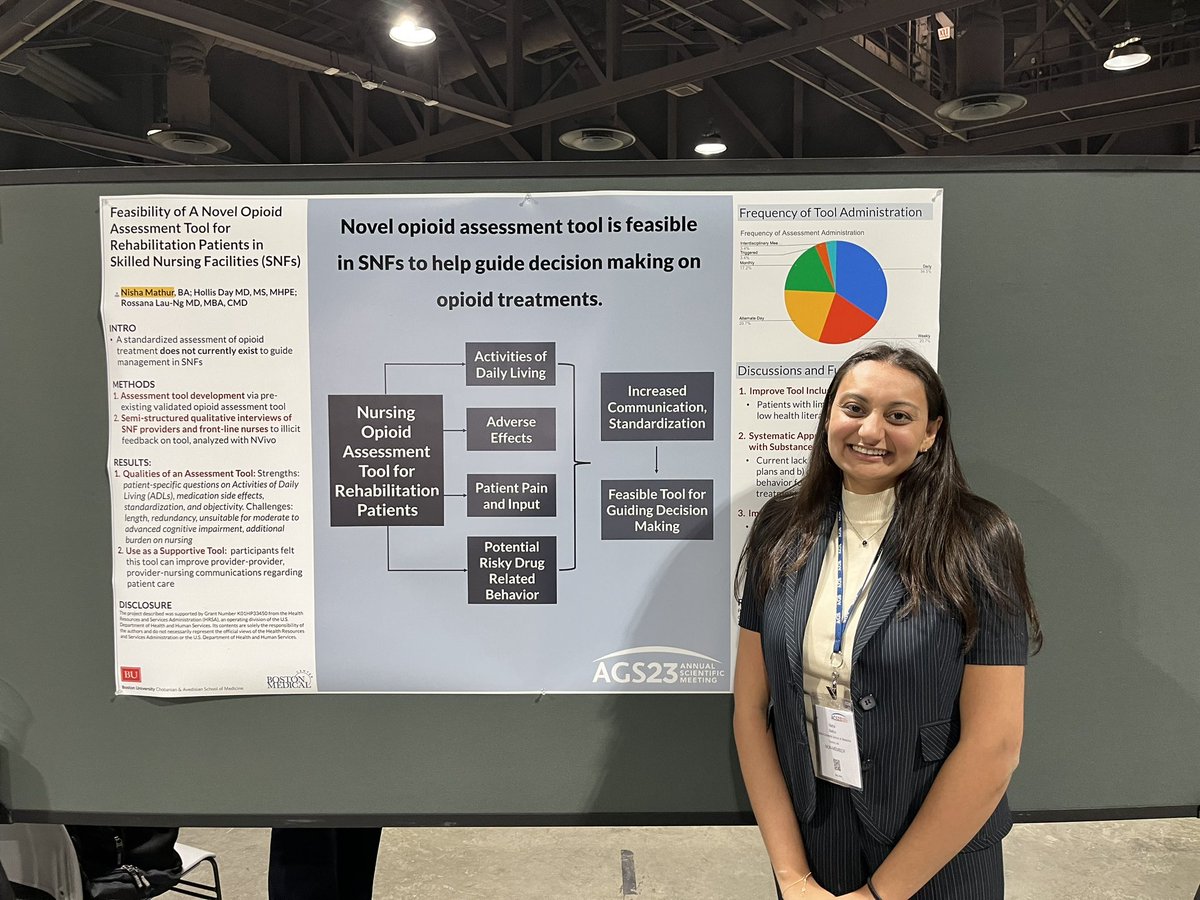 Rossana Lau-Ng MD (@rlaungmd) on Twitter photo Fantastic poster presentation by MSTAR superstar <a href="/nishacmathur/">Nisha Mathur</a> at #AGS23 on feasibility of opioid assessment tool in SNFs <a href="/BUgeriatrics/">BMC|BU Geriatrics Fellowship</a> <a href="/DayDHollis/">HollisDay</a> <a href="/BUMedicine/">Boston U Chobanian & Avedisian School of Medicine</a> <a href="/AmerGeriatrics/">American Geriatrics Society</a> Fantastic poster presentation by MSTAR superstar <a href="/nishacmathur/">Nisha Mathur</a> at #AGS23 on feasibility of opioid assessment tool in SNFs <a href="/BUgeriatrics/">BMC|BU Geriatrics Fellowship</a> <a href="/DayDHollis/">HollisDay</a> <a href="/BUMedicine/">Boston U Chobanian & Avedisian School of Medicine</a> <a href="/AmerGeriatrics/">American Geriatrics Society</a>
