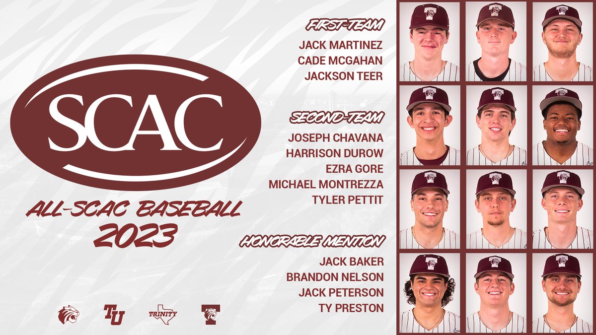 TrinityUTigers's tweet photo. Congratulations to @TrinityTigersB2 for having 12 players named to All-SCAC teams today at the @SCAC_Sports Championships! #TigerPride 

📖: https://t.co/NPi7rOSdft https://t.co/dhwDDQBm8b