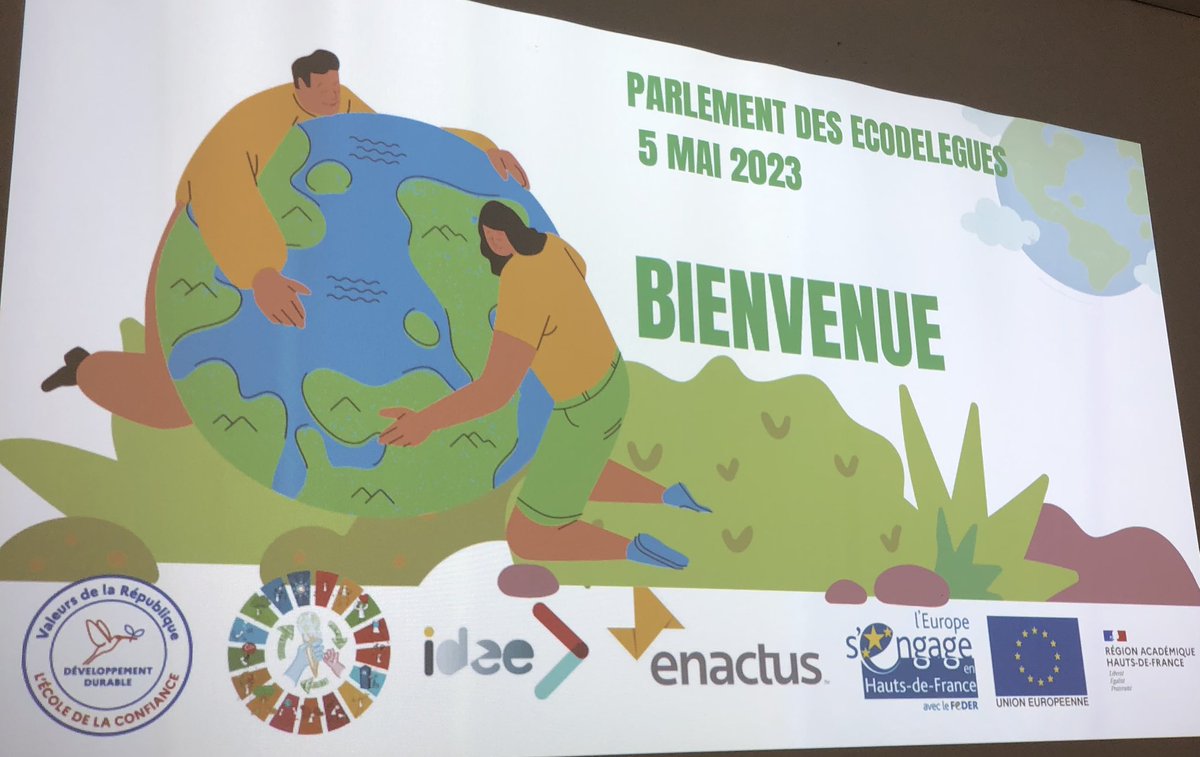 Jlasak's tweet photo. 👉 2nde édition du parlement des éco-délégues du bassin Artois/Ternois 
👍 + de 100 participants issus des 1er et 2nd degrés et de l’université 
👉 Une journée riche en échanges, partages et réflexions autour des #ODD 
👌@Idee_ac @enactus @AcLille @EvaLienard @Univ_Artois https://t.co/SJCoqFn8mR