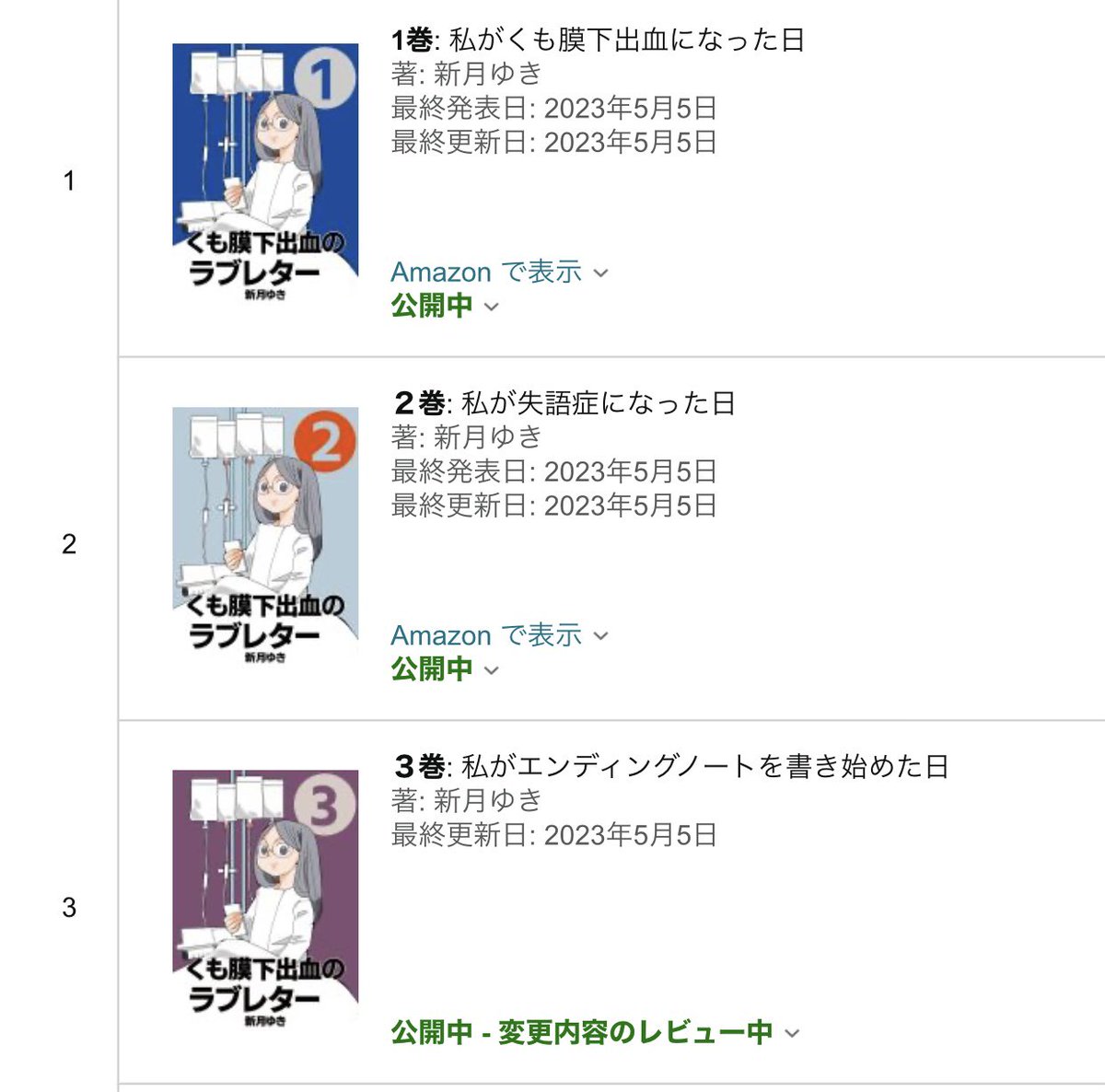 おはようございます☺️
3巻配信、もう少し時間がかかるようです。そわそわ。

ちなみに、1〜2巻も少しブラッシュアップしています。私は、不定期にブラッシュアップしています。 https://t.co/uvo4Nm72uE