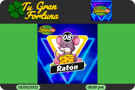 TuGranFortuna's tweet photo. #Tufortuna #TuGranFortuna #Loteria #Animalitos #Selva_Plus #SelvaPlus
#Resultado: Selva Plus 05/05/2023 06:00 PM https://t.co/Kymeliq39Y