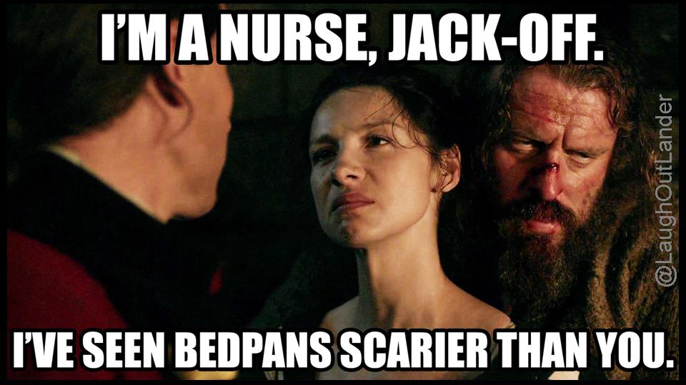 Here’s another National Nurses’ Day (May 6th) #Outlander rerun from <a href="/LaughOutLander/">LaughOutLander🌮</a>; <a href="/caitrionambalfe/">Caitríona Balfe</a> <a href="/TobiasMenzies/">Tobias Menzies</a> <a href="/richaashton/">richard a ashton</a> #HappyNationalNursesDay #HappyNationalNursesWeek