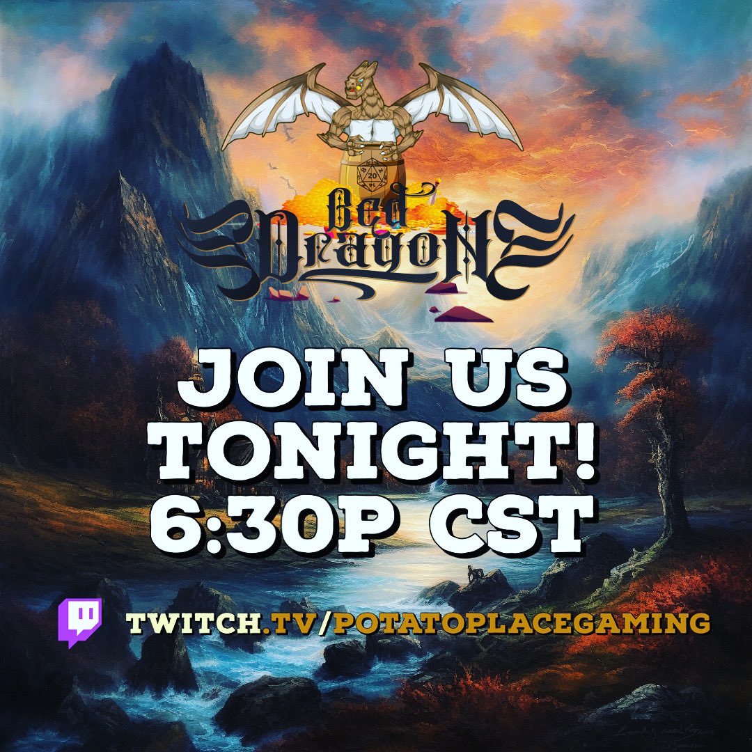 PotatoPlaceGame's tweet photo. Latest chapter of our #DnD adventure is live tonight! https://t.co/UYAPP52Y1F