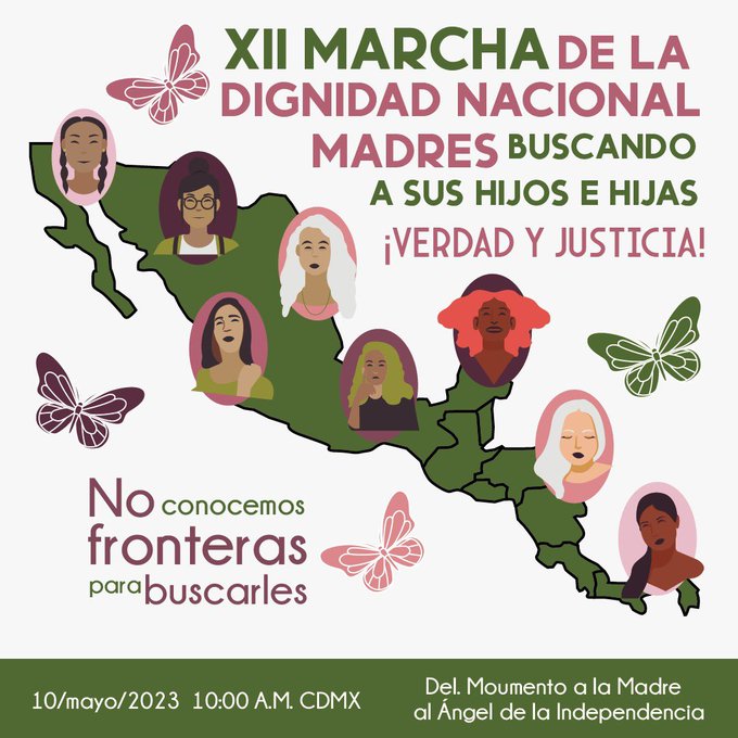 amnistiamexico's tweet photo. Por todas las madres buscadoras y por la memoria de las que ya no están, nos sumamos a la convocatoria que diversos colectivos han llamado hacia la marcha de la dignidad, por ¡verdad y justicia!

📆 10 de mayo
⏰ 09:30 hrs.
📍 Monumento a la Madre
🔗 Registro a nuestro contingente: https://t.co/THroxiTCzW